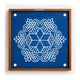 CHITRASHILA® Six Way Patterned Kolam Rangoli Stencil 10x10 Inches (WS‑30)
