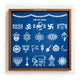 CHITRASHILA® Shree Ram Prassan Chaitrangan With Toran Wooden Rangoli Stencil 10X10 inches (WS-13)