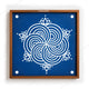 CHITRASHILA® Semi-Circle Geometric Wooden Rangoli Stencil 10x10 Inches (WS‑37)