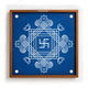 CHITRASHILA® Swastik Centre Floral Square Wooden Rangoli Stencil 10x10 Inches (WS‑35)