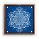 CHITRASHILA® 7 Flower Floral Wooden Rangoli Stencil 10x10 Inches (WS‑36)
