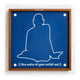 CHITRASHILA® Swami Outline Rangoli Stencil 10x10 Inches (WS‑17)