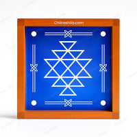 CHITRASHILA® Kuber Kolam Wooden Rangoli Stencil 5x5 Inches (WA-10)
