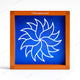 CHITRASHILA® Sudarshan Chakra Flower Design Rangoli Stencil Wooden 5x5 Inches (WA-18)