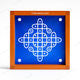 CHITRASHILA® Kambi Kolam Wooden Rangoli Stencil 5x5 Inches (WA-17)