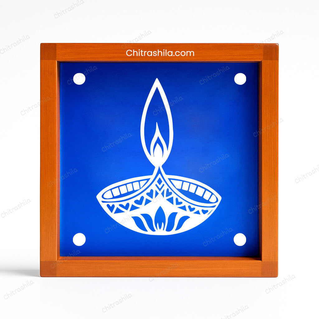 Diya Wooden Rangoli Stencil