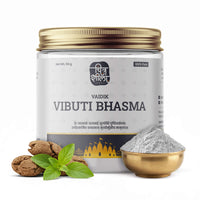 CHITRASHILA® Pure Vaidik Vibhuti Bhasma Powder for Pooja Infused with Divine Aroma - 50 g
