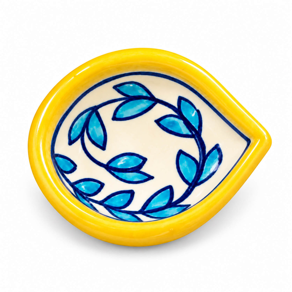 Decorative glazed pottery diyas for Diwali celebration and gifting