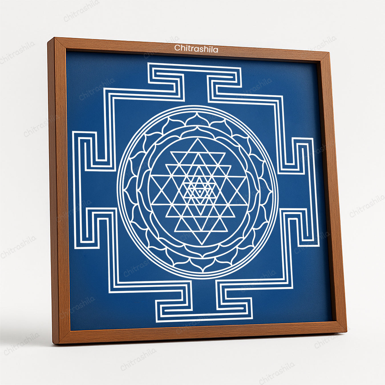 Shree Yantra Wooden Rangoli Stencil 10x10 Inches (WS-88)