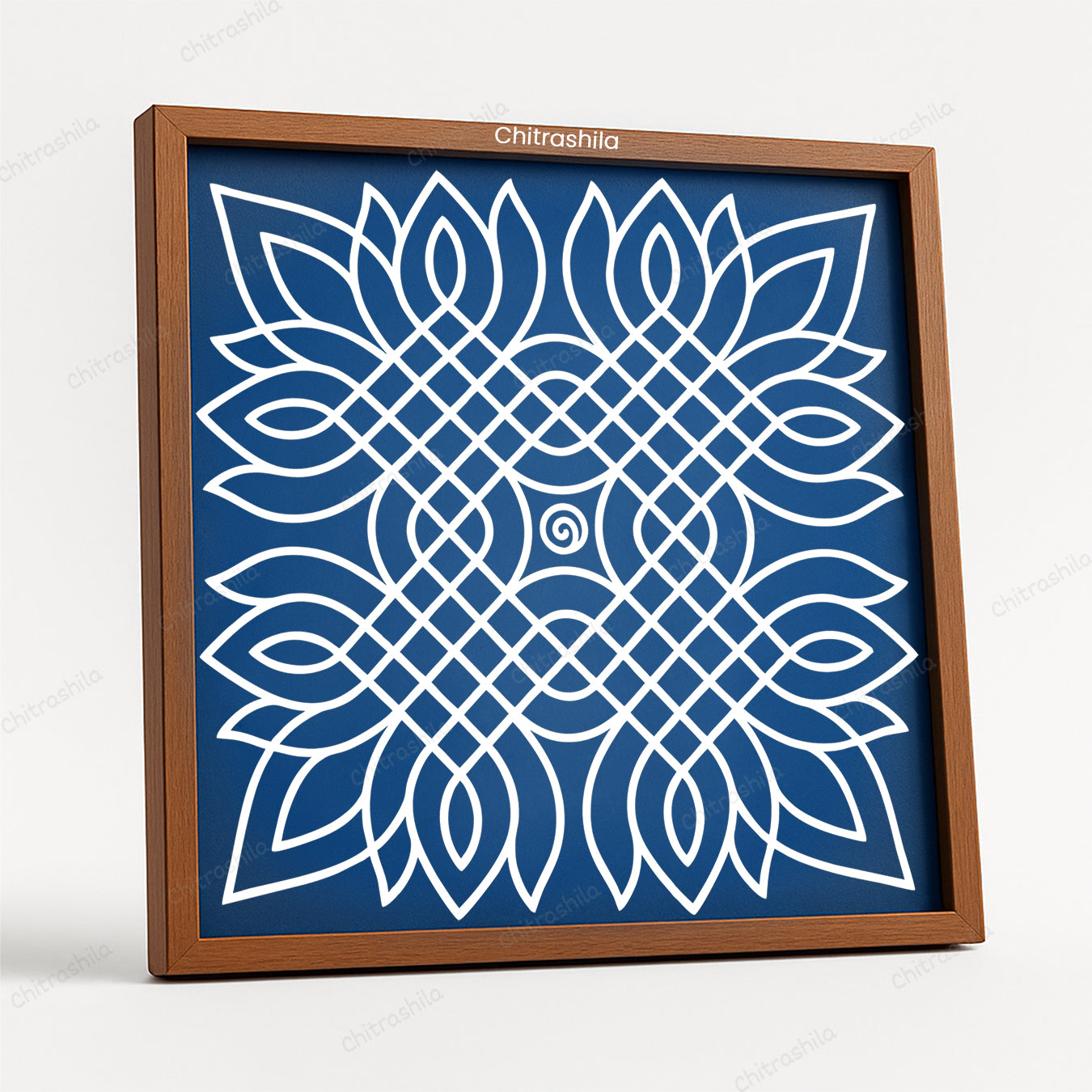 Padi Kolam Wooden Rangoli Stencil 10x10 Inches (WS-80)