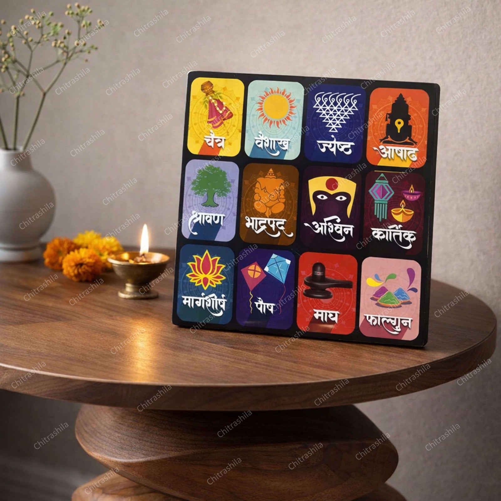 CHITRASHILA® Marathi Month Calendar | Vastu Hindu Sanskrit Calendar