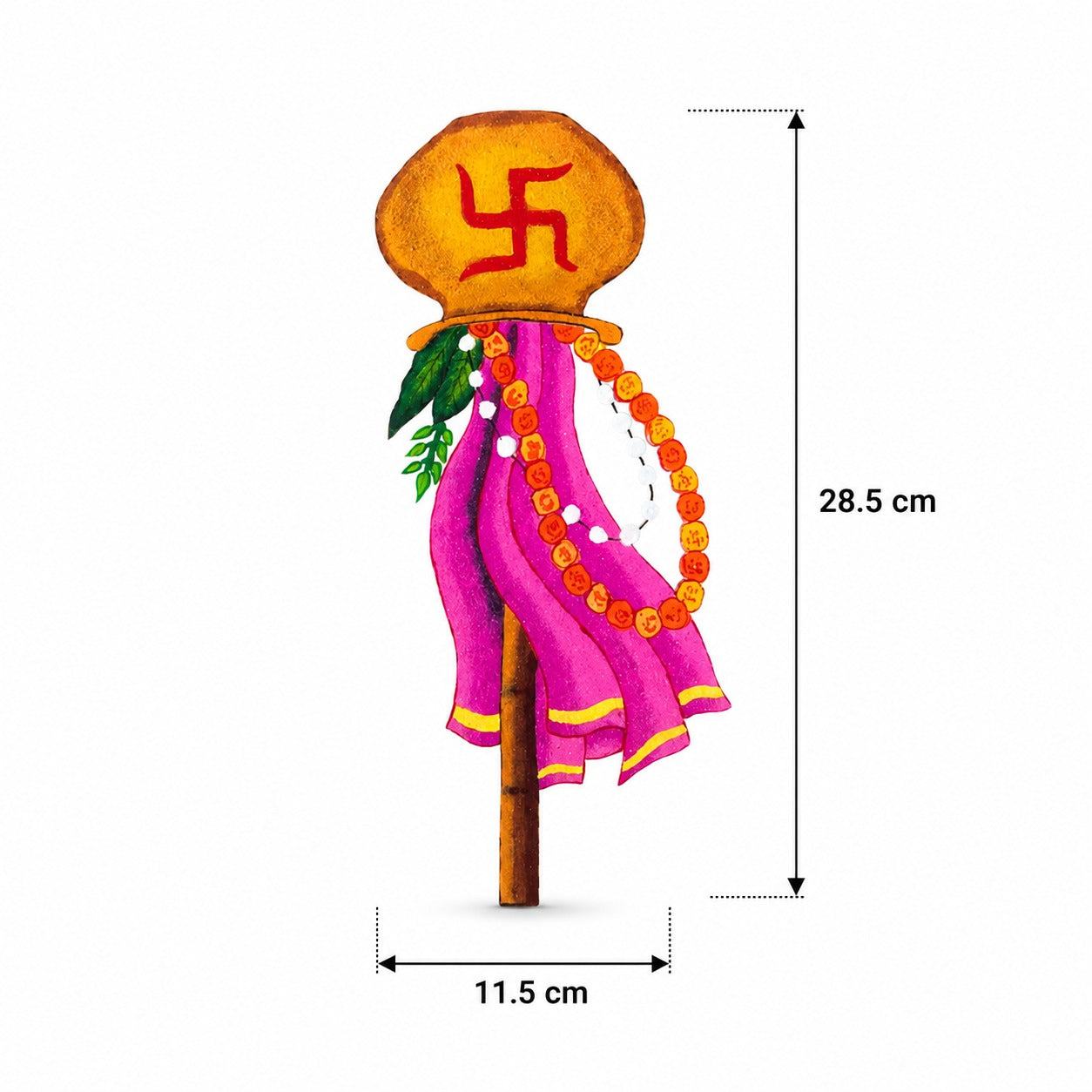 Gudi Padwa OHP Rangoli Sheet - Traditional Design