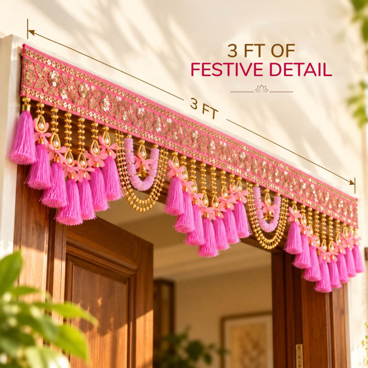 Handmade door toran — perfect for housewarming & festivals