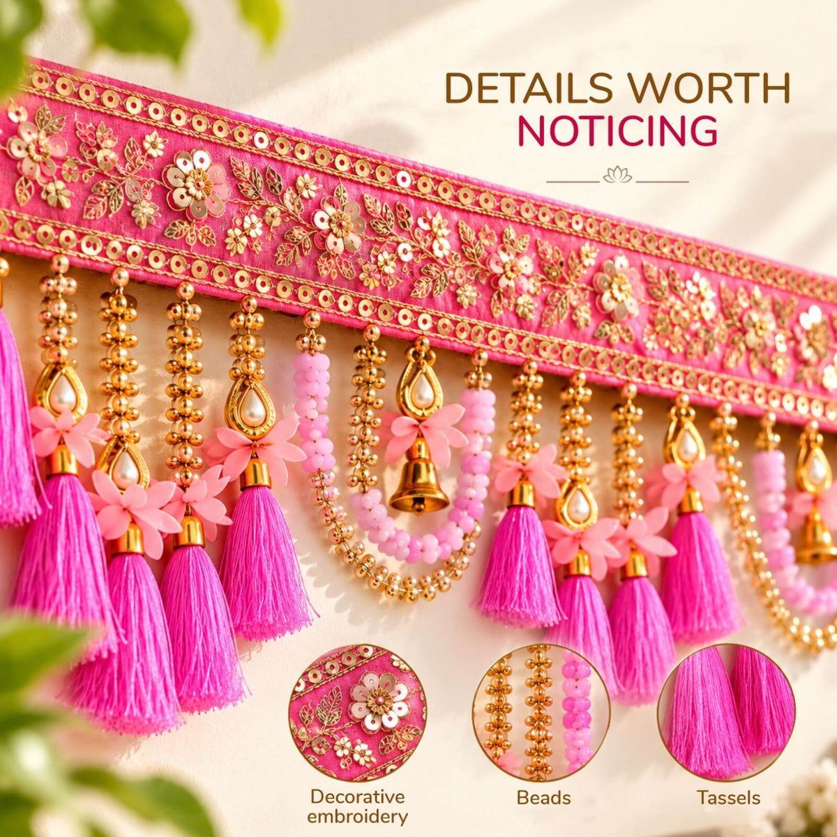 Premium handmade toran — elegant welcome door hanging