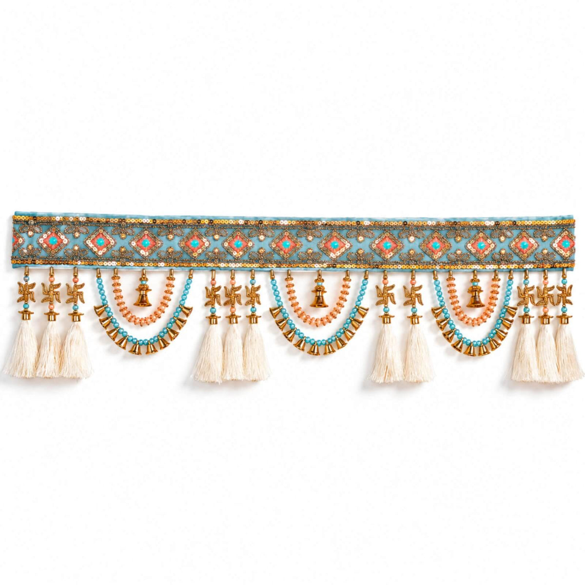 Classic festive toran — traditional Indian door hanging