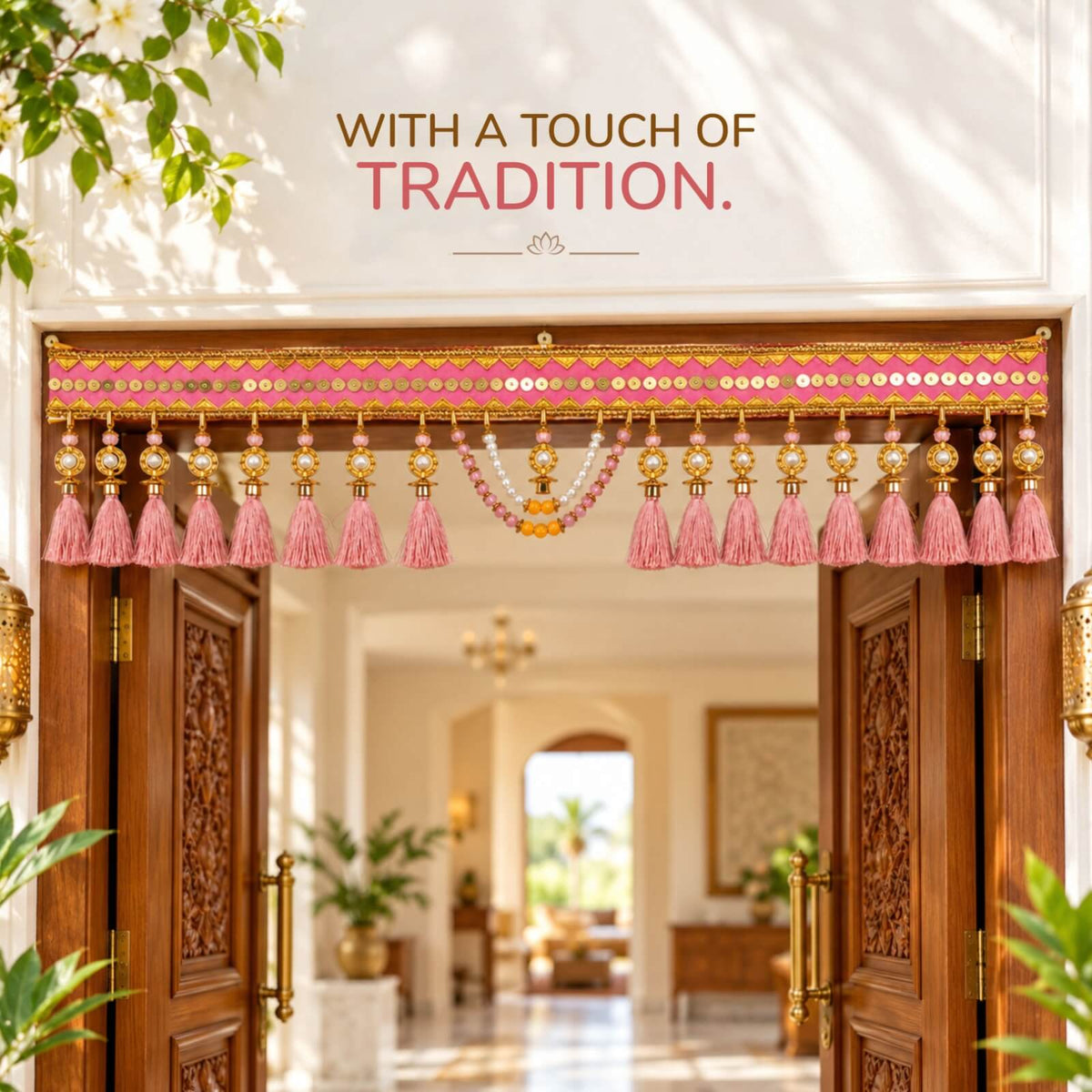 Signature handmade toran — elegant door hanging for main entrance