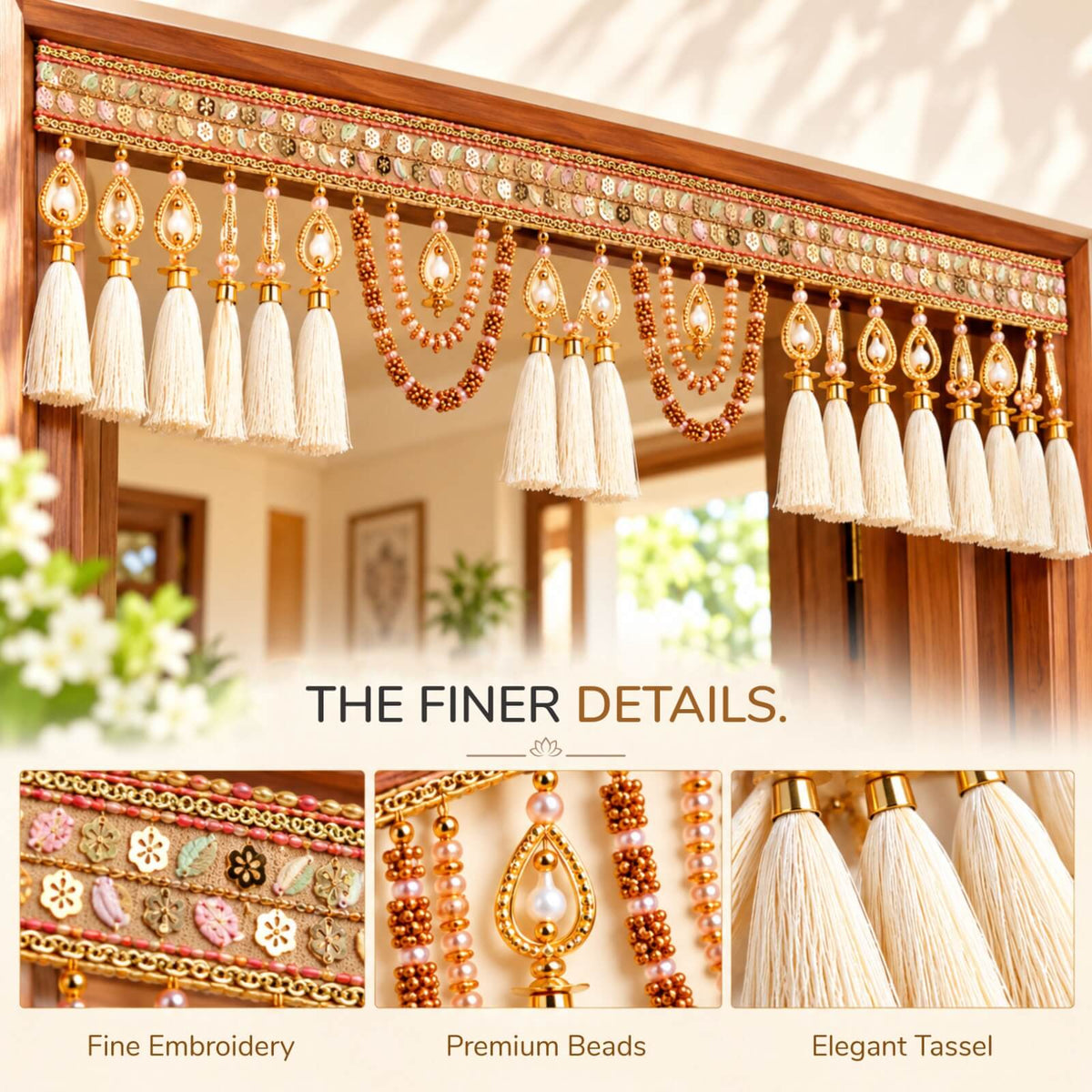 Handmade artisan toran — perfect for housewarming