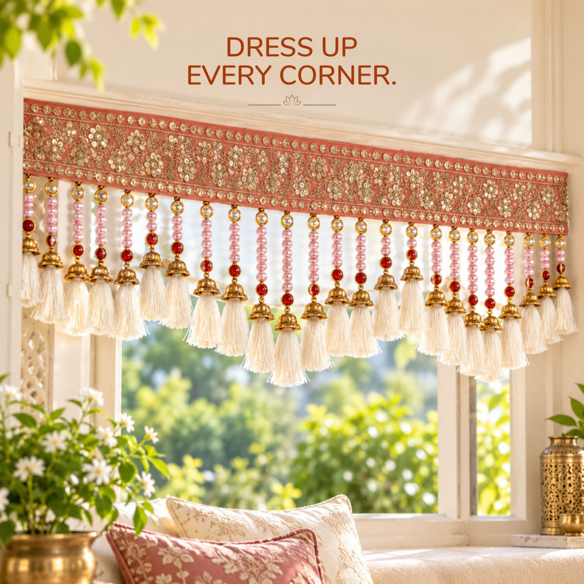 Elegant luxe toran — traditional welcome door hanging