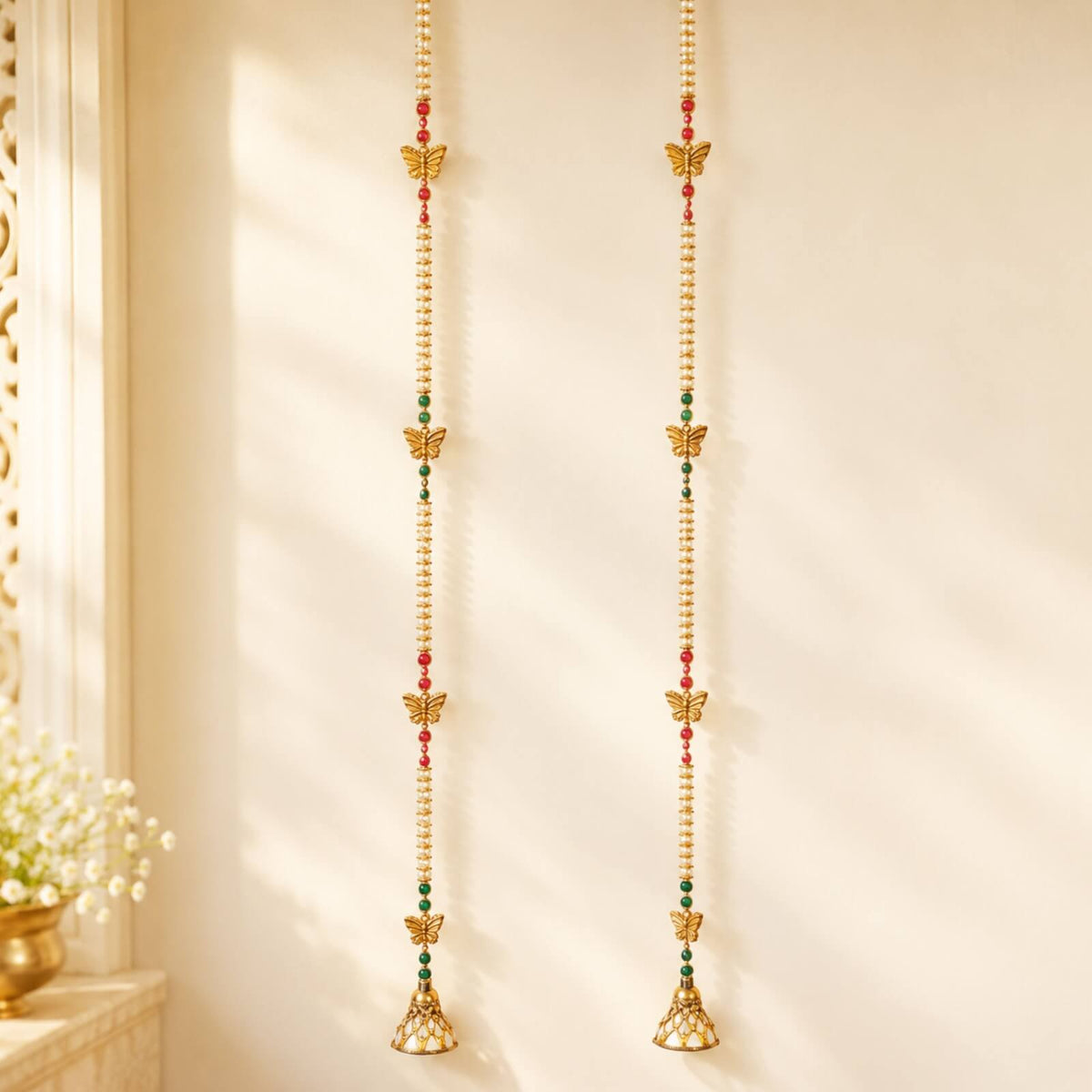Elegant handmade decorative latkan — festive door hanging