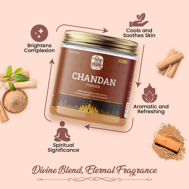 Chitrashila 100% Pure Chandan Powder for Tilak & Pooja