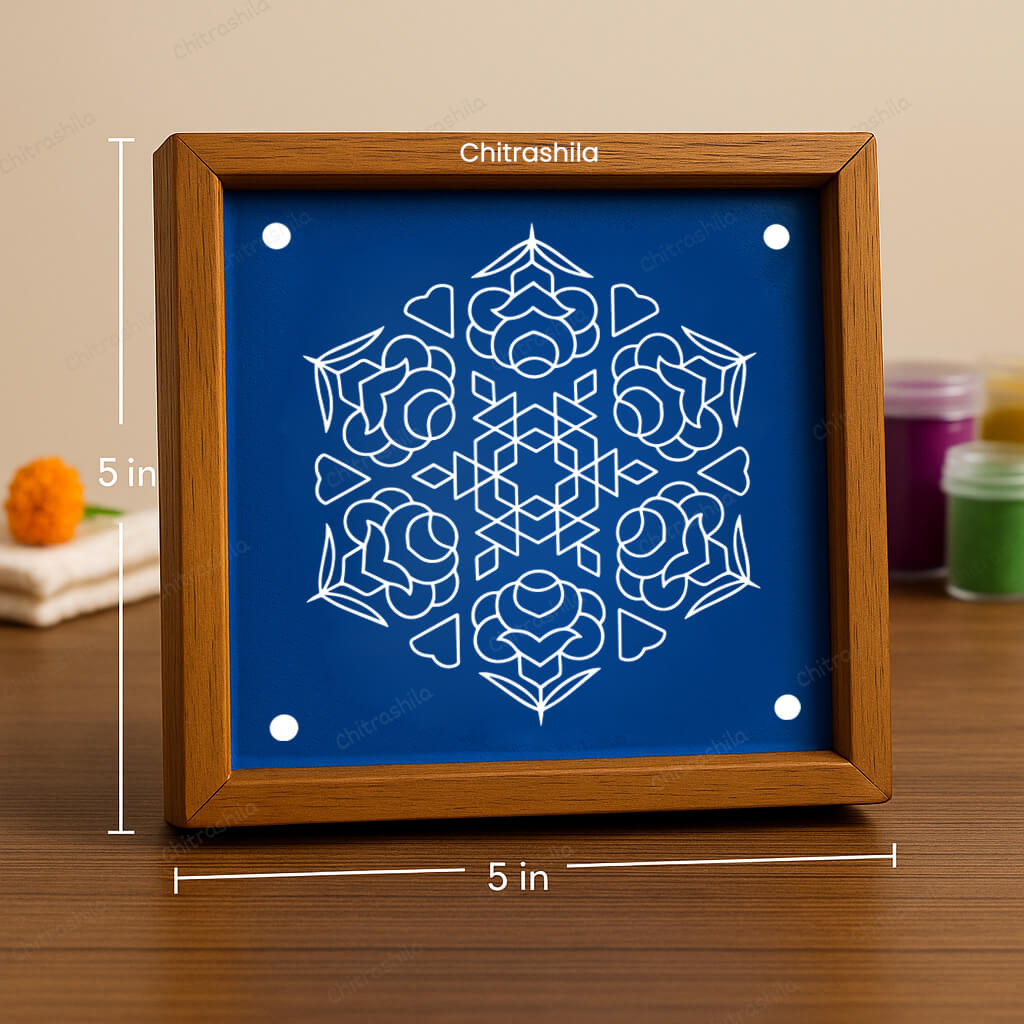 trending wooden rangoli stencil