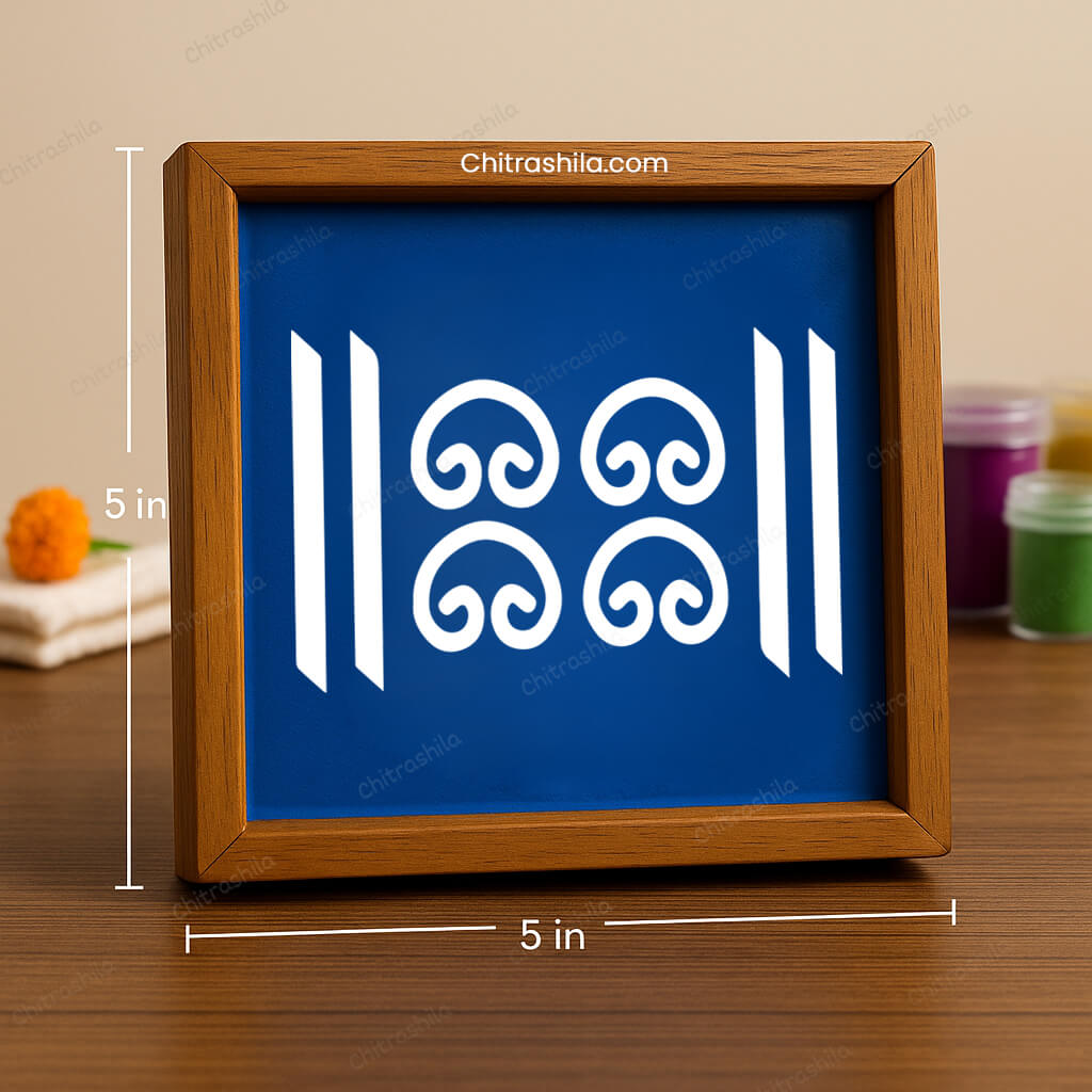 wooden rangoli stencil 
