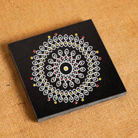 Ananda Chakra Granite Printed Rangoli | Permanent Rangoli Tile 6×6 Inch (R-08)