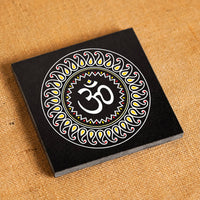 Om Jyoti Granite Printed Rangoli | Permanent Rangoli Tile 6×6 Inch (R-09)