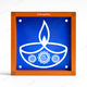 CHITRASHILA® Spiral Floral Diya Rangoli Stencil 5x5 Inches (WA-23)