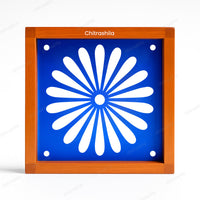 CHITRASHILA® Circular Flower Rangoli Stencil – 5x5 Inches (WA-38)