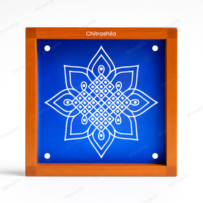 CHITRASHILA® Kolam Flower Heritage Rangoli Stencil – 5x5 Inches (WA-31)