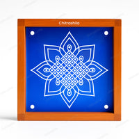 CHITRASHILA® Kolam Flower Heritage Rangoli Stencil – 5x5 Inches (WA-31)