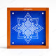 CHITRASHILA® Kolam Flower Heritage Rangoli Stencil – 5x5 Inches (WA-31)