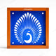 CHITRASHILA® Simple Peacock Motif Rangoli Stencil – 5x5 Inches (WA‑35)