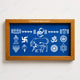 CHITRASHILA® Gaumata Chaitrangan Wooden Rangoli Stencil 9x5 inches (WC-11)