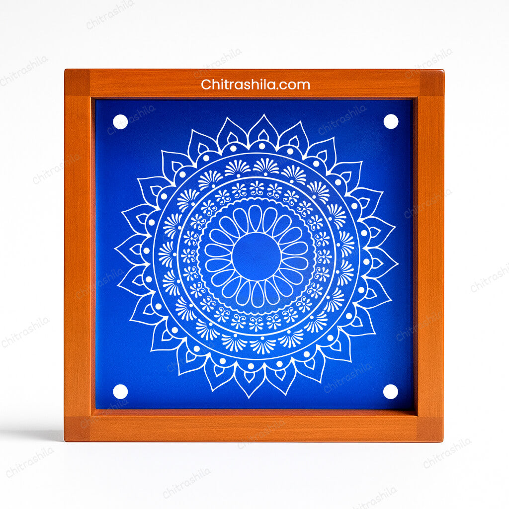 Intricate Mandala Wooden Rangoli Stencil