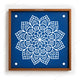 CHITRASHILA® Lotus Mandala Wooden Kolam Stencil | Reusable Rangoli Stencil 10×10 Inch (WS-52)