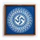 CHITRASHILA® Mangala Swastik Wooden Rangoli Stencil | Reusable Rangoli Stencil 10×10 Inch (WS-43)