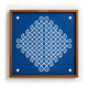 CHITRASHILA® Kolam Dots Diamond Wooden Rangoli Stencil | Reusable Rangoli Stencil 10×10 Inch (WS-53)