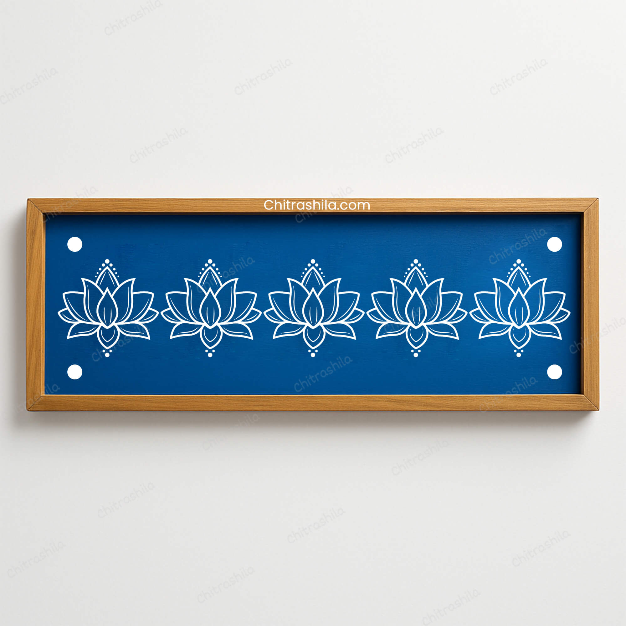 Lotus Border Rangoli Stencil