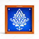 CHITRASHILA® Modern Print Rangoli Stencil – 5x5 Inches (WA‑33)