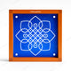 CHITRASHILA® Kolam Floral Rangoli Stencil – 5x5 Inches (WA-41)