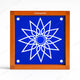 CHITRASHILA® Sun-Like Flower Wooden Rangoli Stencil 5x5 Inches (WA-47)