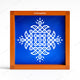 CHITRASHILA® Kolam Dot Wooden Rangoli Stencil  5x5 Inches (WA-20)