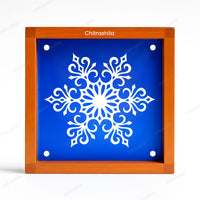 CHITRASHILA® Compact Artistic Rangoli Motif Stencil – 5x5 Inches (WA-44)