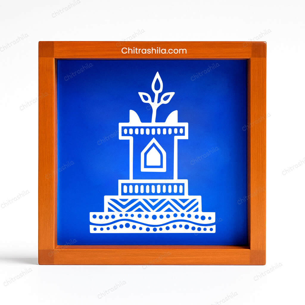 Tulsi Vrindavan Wooden Rangoli Stencil