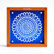 CHITRASHILA® Spiral Leaf Pattern Rangoli Stencil – 5x5 Inches (WA-26)