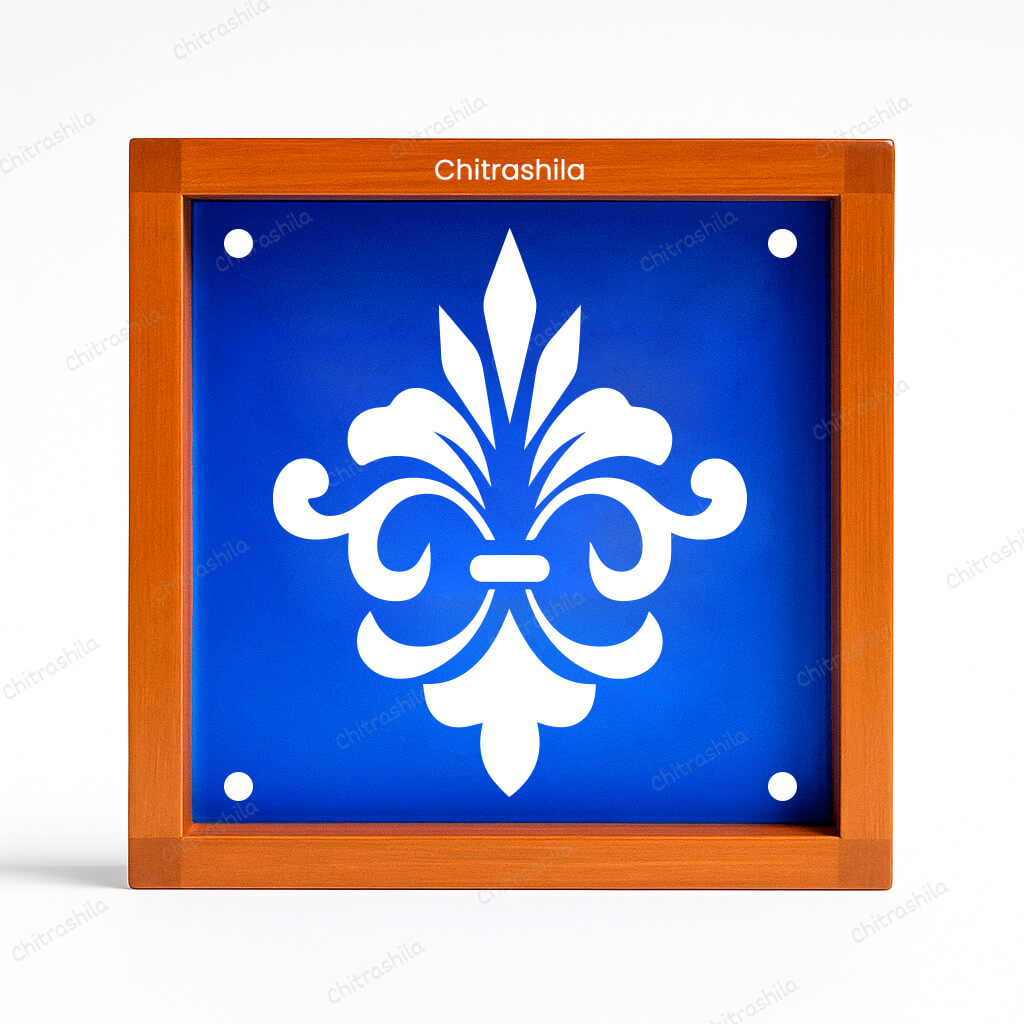 CHITRASHILA®  Contemporary Pattern Design 3 Rangoli Stencil – 5x5 Inches (WA-39)