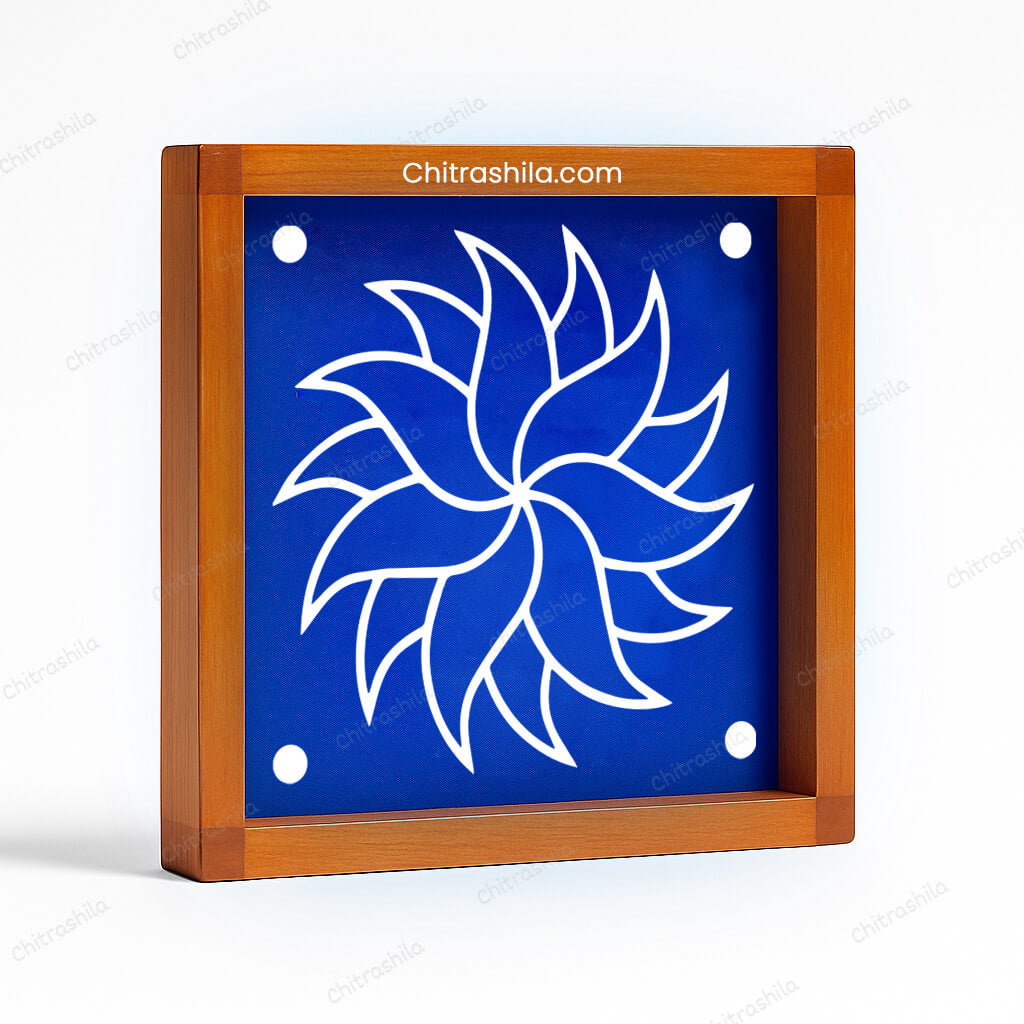 Flower Rangoli Stencil Wooden