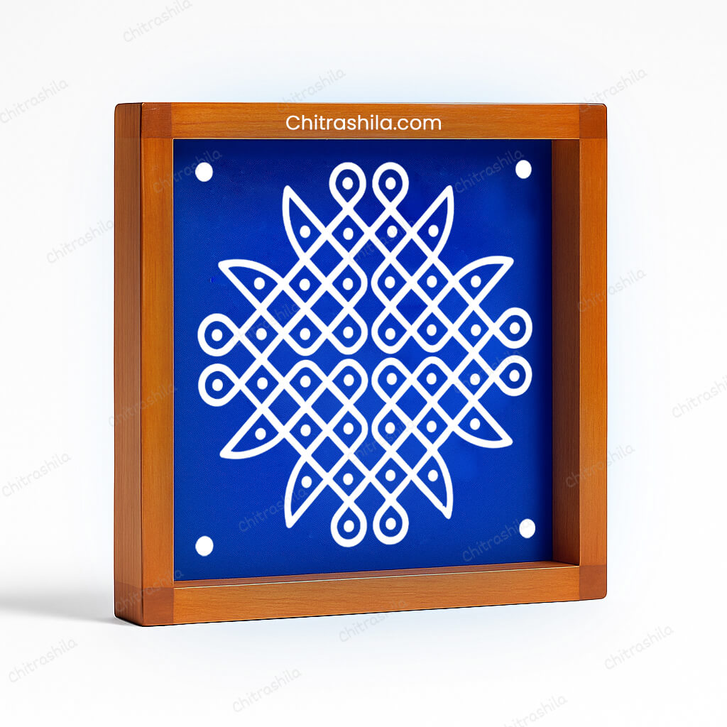Kambi Kolam Wooden Rangoli Stencils